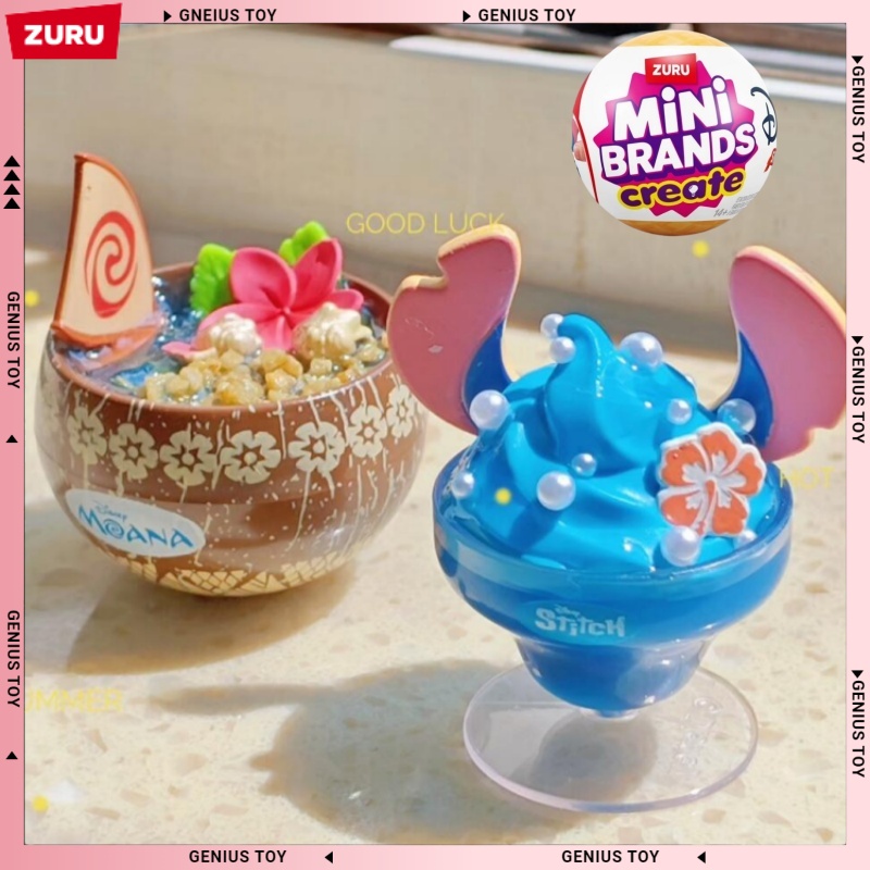 Food Snacks Box - ZURU Mini Brands สร้างสรรค์ซีรีส์ขนมดิสนีย์ กล่องสุ่มแคปซูล ของเล่นน่ารักขนาดจิ๋ว
