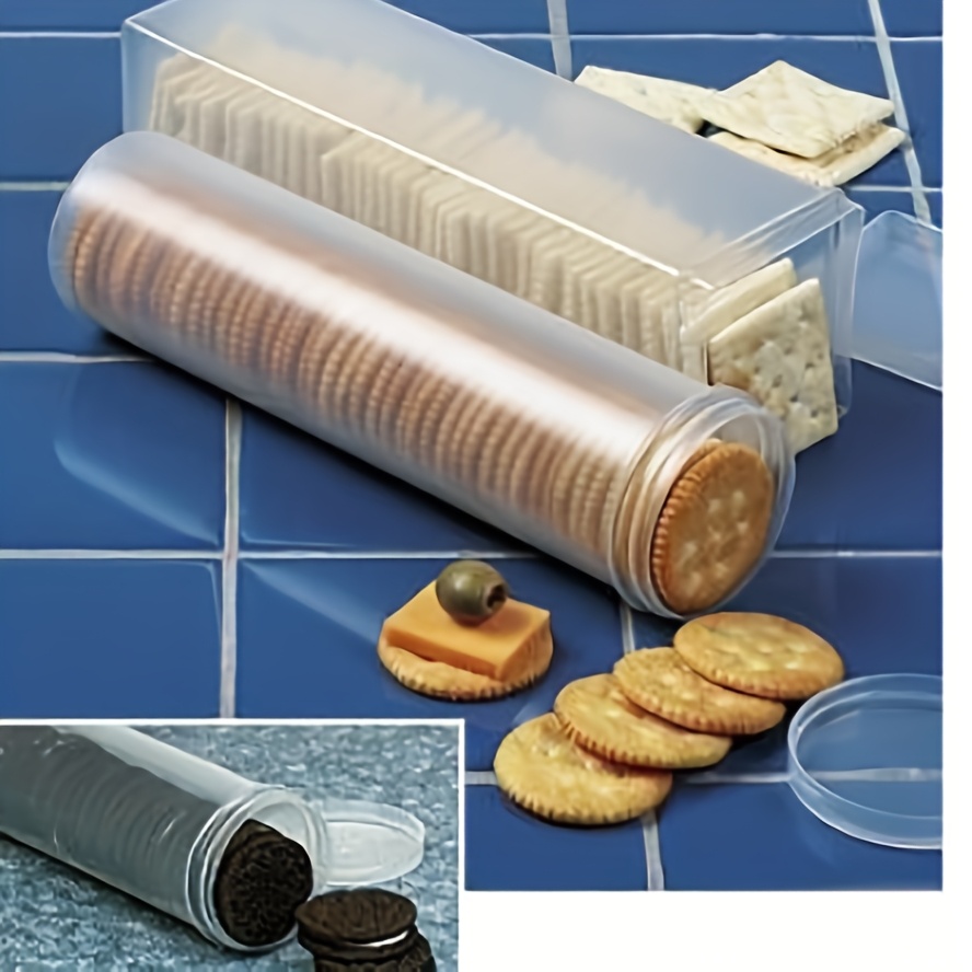 Food Snacks Box - กล่องเก็บอาหารทรงสี่เหลี่ยมใสแบบมีฝาปิด - กล่องจัดระเบียบในครัวแบบพลาสติกนำกลับมาใช้ใหม่ได้สำหรับพาสต้า บิสกิต ขนมขบเคี้ยว