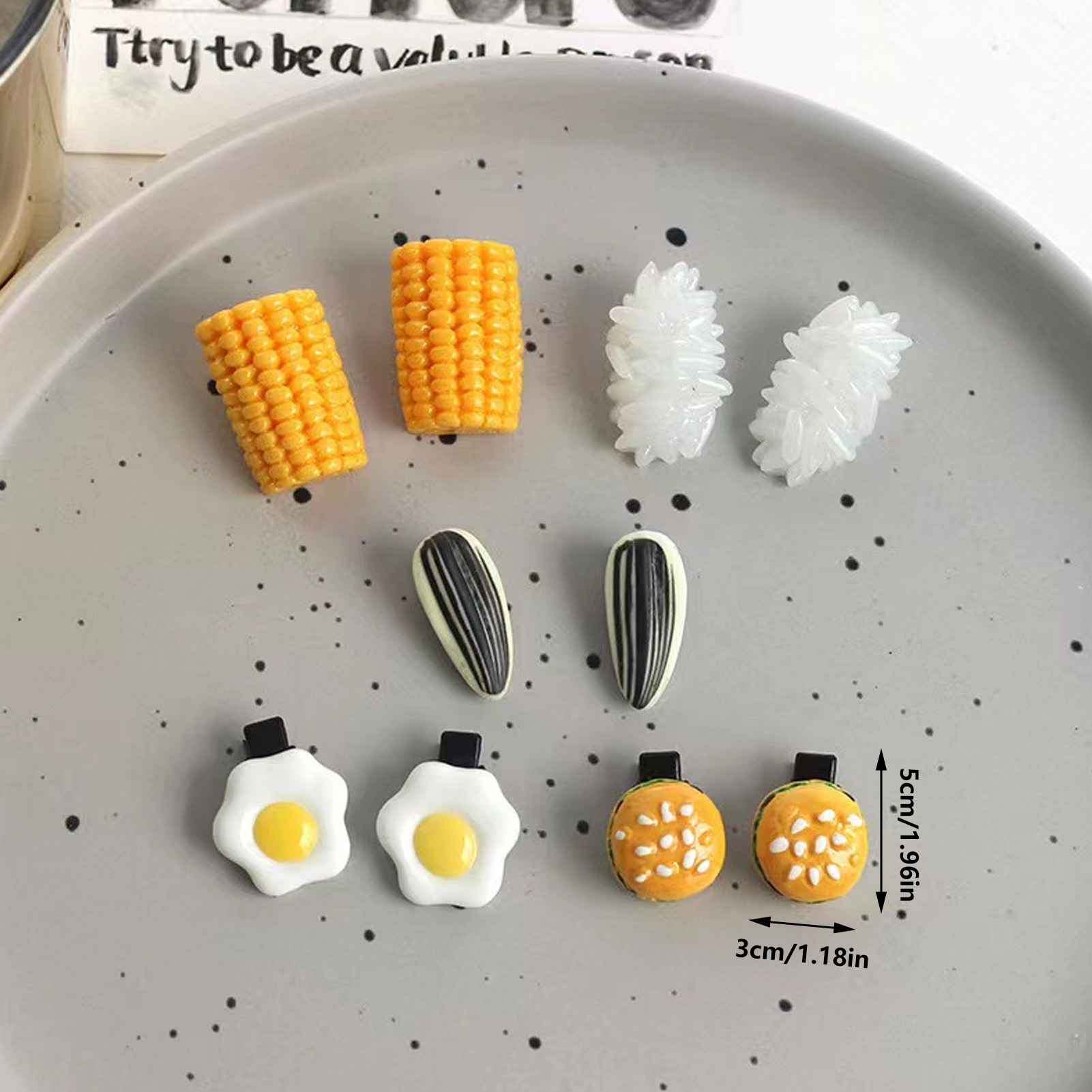 ชุดกิ๊บติดผมรูปอาหารจิ๋ว ดีไซน - Food Like Snacks บทวิจารณ์และราคา