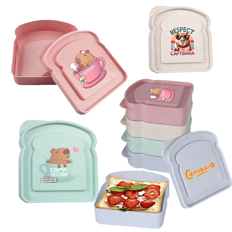กล่องเก็บอาหารลายคาปิบารา สำหร - Food Snacks Box บทวิจารณ์และราคา