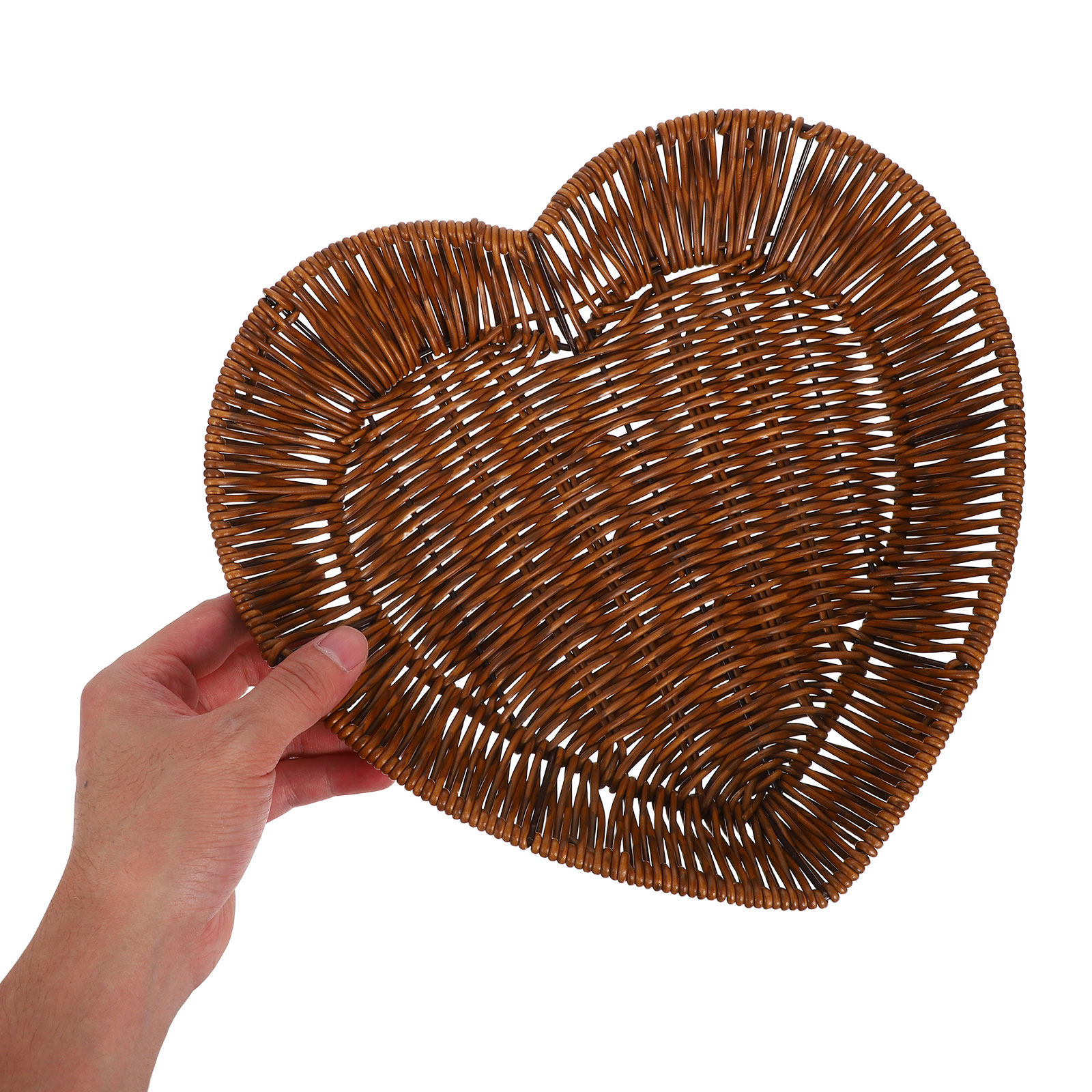 ตะกร้าหวายรูปหัวใจ 2 ชิ้น สำหร - Food Snacks Basket บทวิจารณ์และราคา