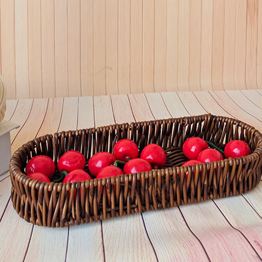 ตะกร้าขนมปังทรงรี ทำจากพลาสติก - Food Snacks Basket บทวิจารณ์และราคา