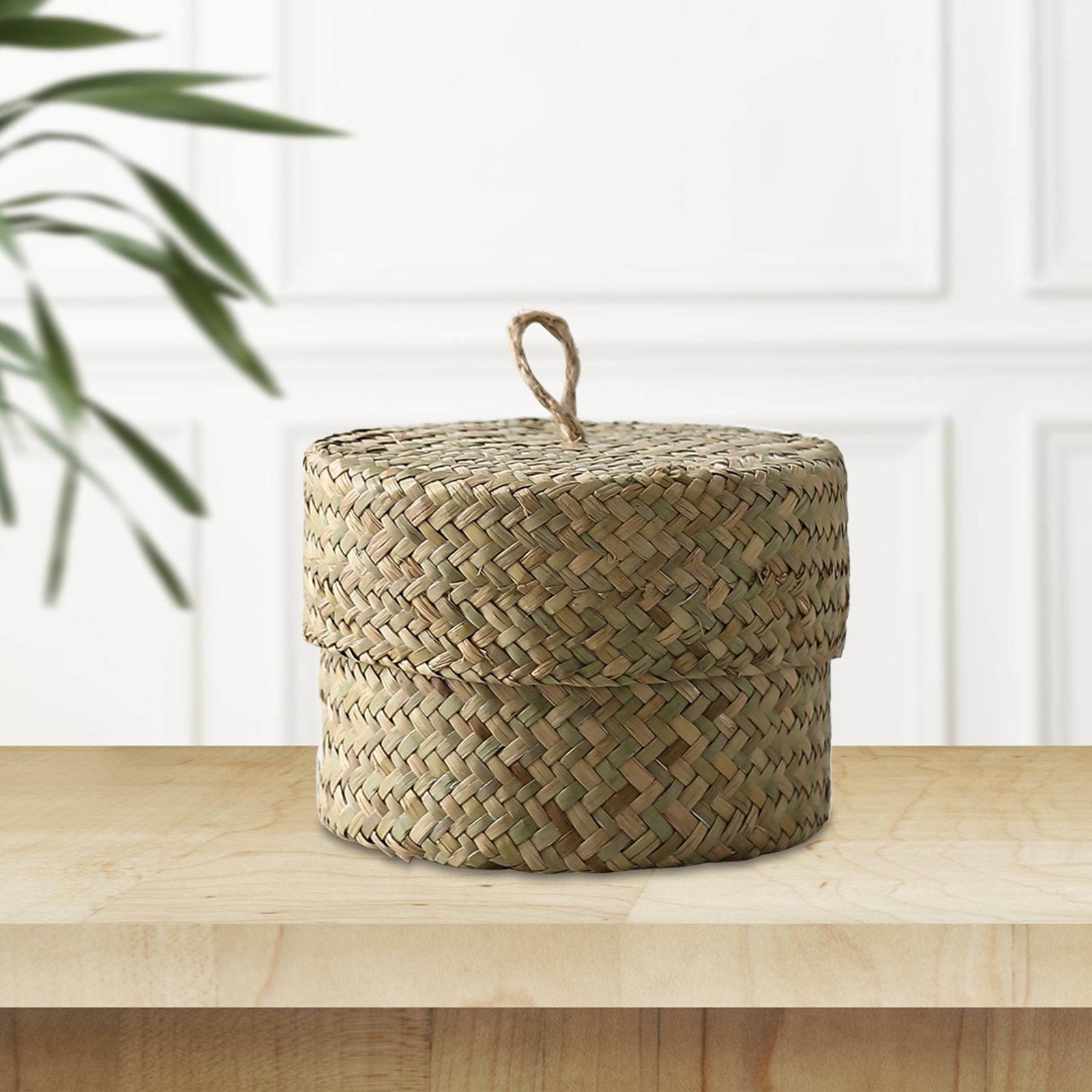 ตะกร้าเก็บของจากหญ้าทะเล กล่อง - Food Snacks Basket บทวิจารณ์และราคา