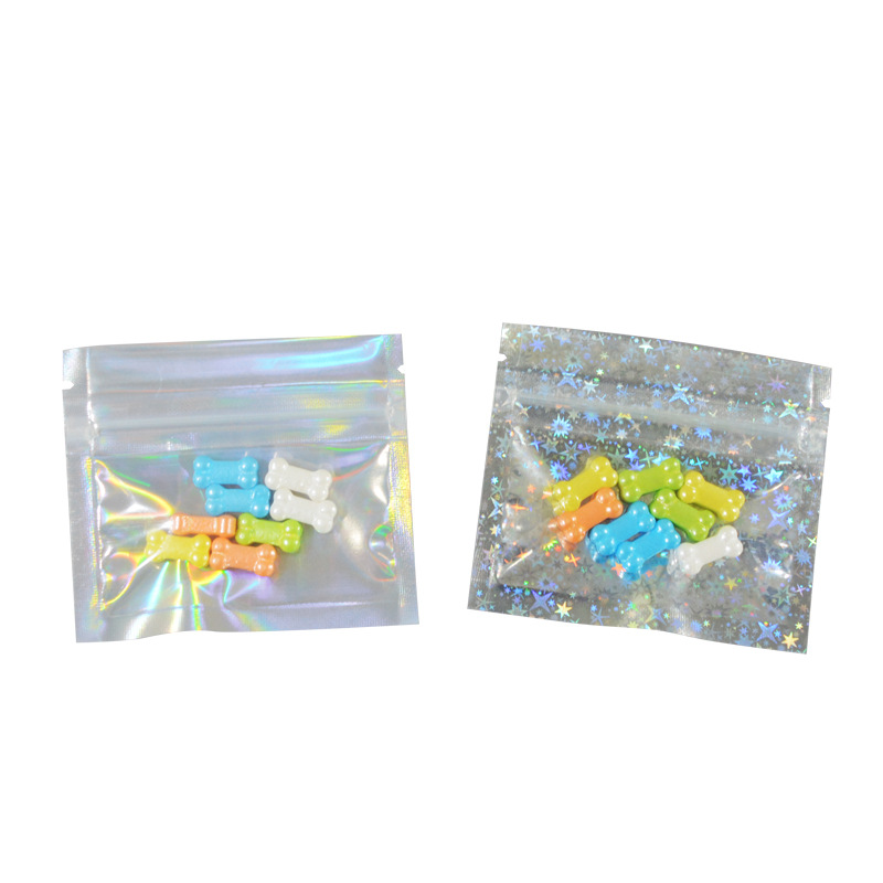 ถุงซิปล็อคใสแบบโฮโลแกรม ปิดผนึ - Food Like Snacks บทวิจารณ์และราคา