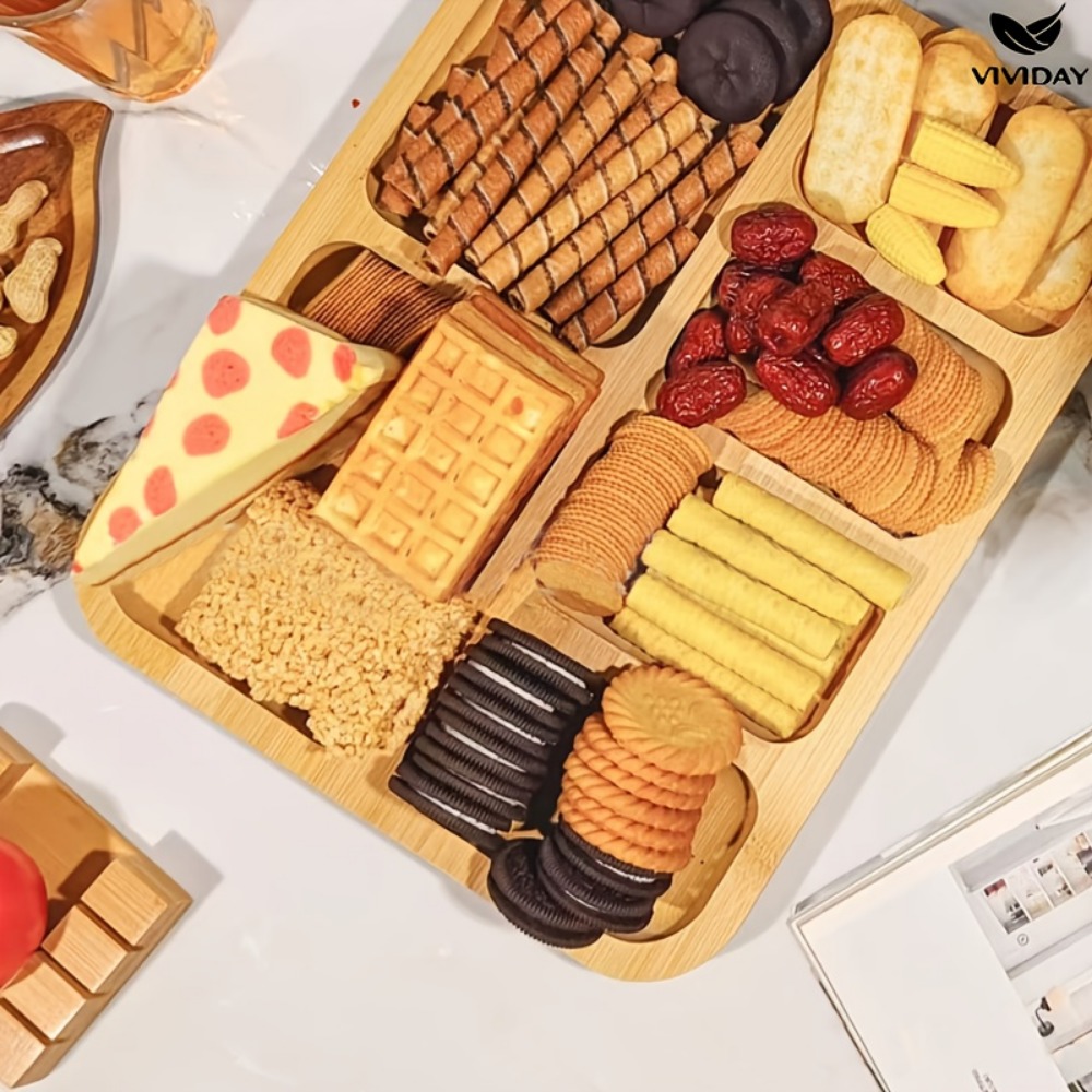 ถาดไม้แบ่งช่องสำหรับใส่ขนม ถาด - Food Snacks In Japan บทวิจารณ์และราคา